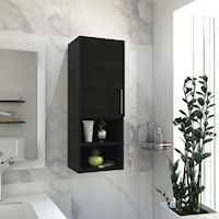 MUEBLE AUXILIAR DE BAÑO BARCELONA 1 PUERTA - NEGRO | TUHOME